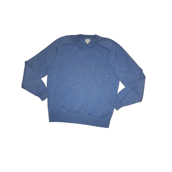 J. Crew Heritage Crewneck Sweater Mens L Heather Twilight Blue Preppy Academia - Picture 1 of 7